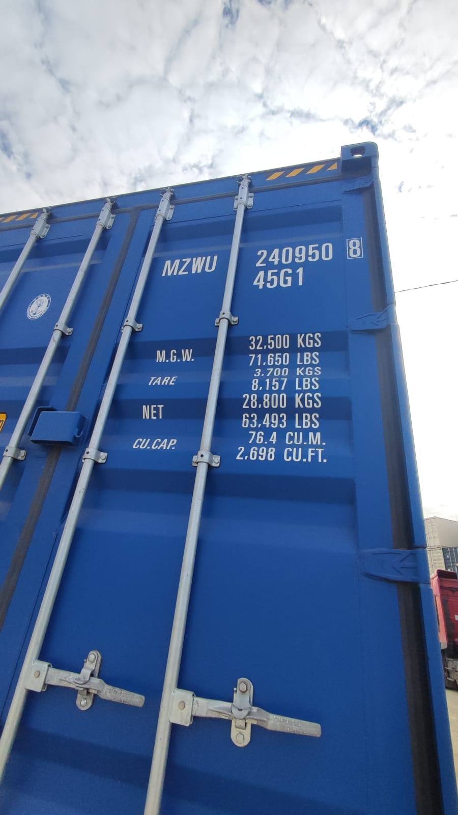 Морской контейнер MZWU2409508